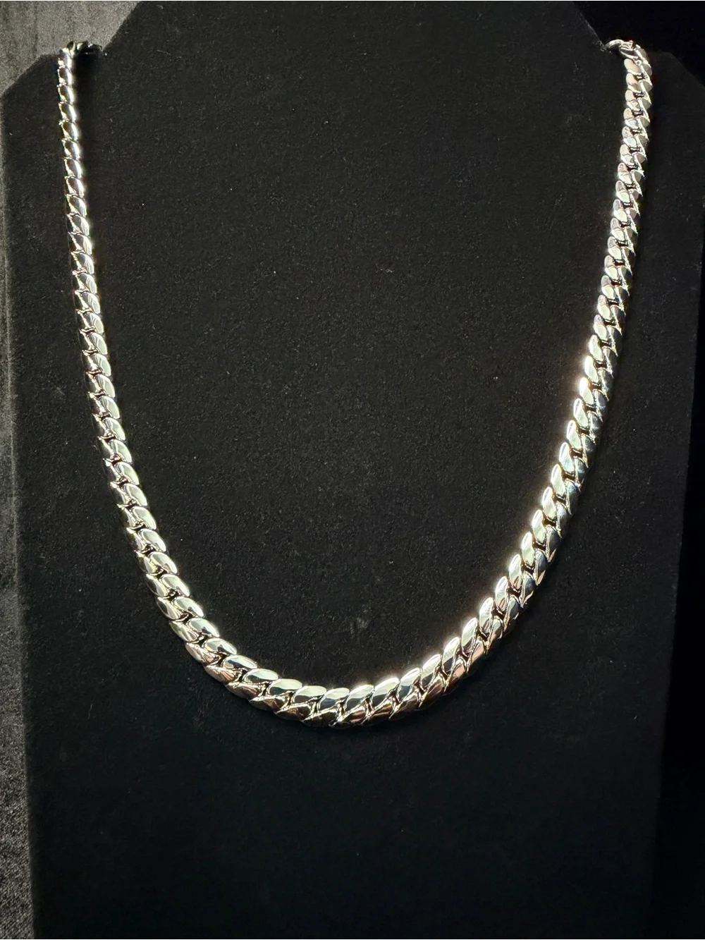 Miami Cuban 24in 8MM 14K WG filled w/Rhodium Box Lock Necklace Brand New SHINE!!